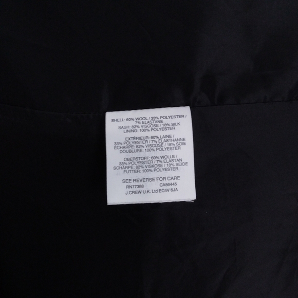 J. Crew Black Waist Tie Dress - Picture 6 of 6